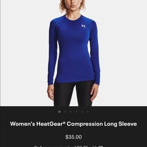 UA heatgear / compression fit long sleeve shirt new with tags under armour